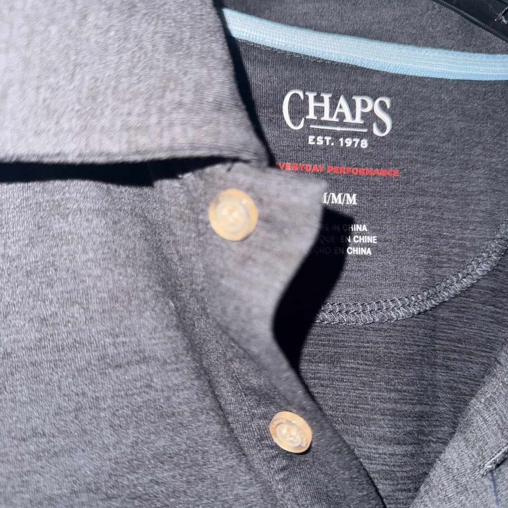 Chaps Men's Polo Shirt - Dry Fit Performance Short Sleeve Golf Polo Shirt Medium - Picture 6 of 10